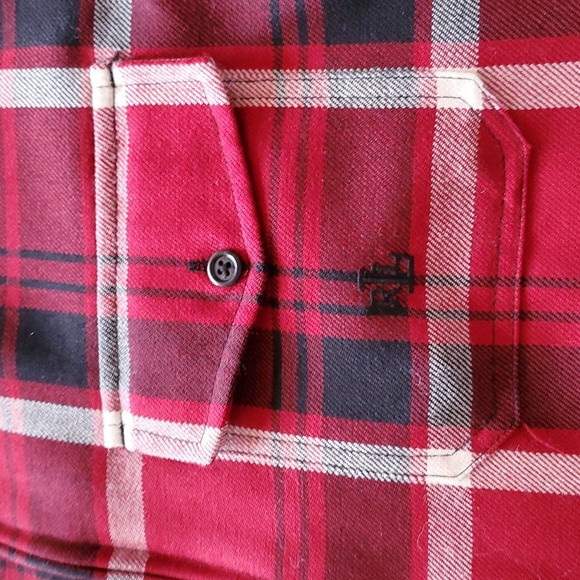 Lauren Ralph Lauren 100% Wool Red Plaid Full Zip Sz. L Jacket with Pockets - Picture 9 of 12